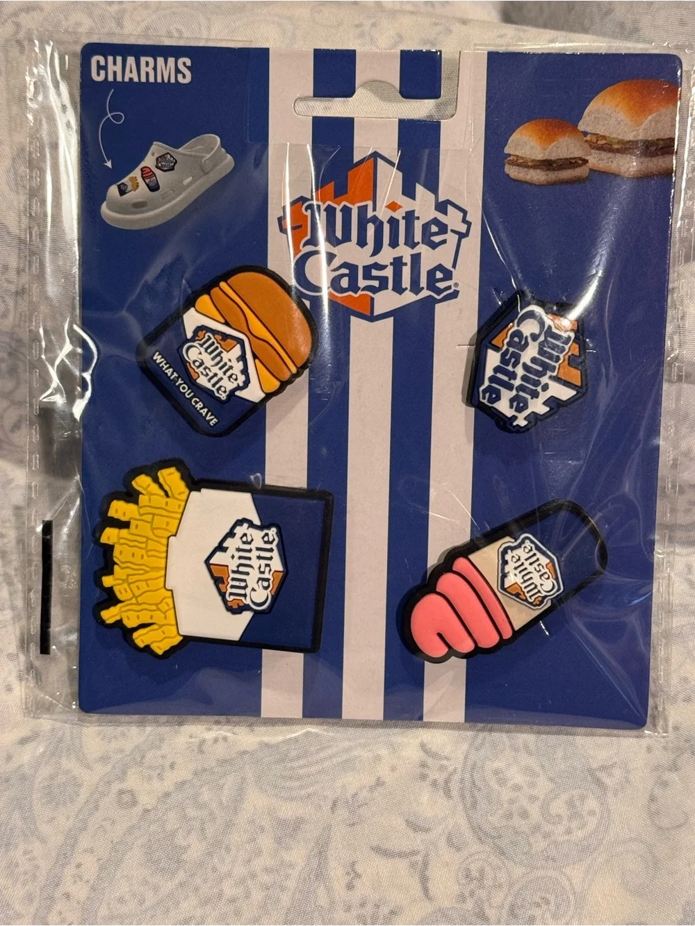 White Castle Shoe Charm & Boxer Set